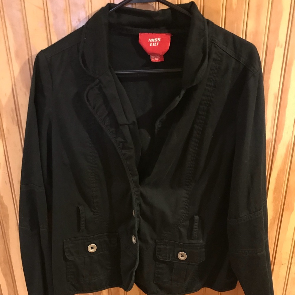Miss Lili Women’s Black Blazer. Size Large